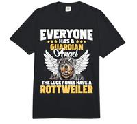 The Lucky Ones Have A Rottweiler - Guardian Angel Dog Lover Comfort Colors Adult Heavyweight T-Shirt