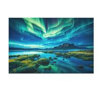 The Luminous Lagoon Jigsaw Puzzles for Adults 1000 Piece Wooden Puzzle for Kids Challenging Game （75×50cm）