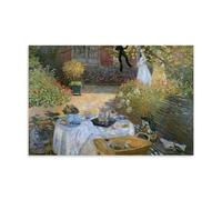 The Luncheon Monet's Garden At Argenteuil, C,1873 By Claude Monet Artist's Works Printed Posters Print Photo Art Canvas Home Decorative Bedroom Modern Decors 20x30inch(50x75cm)
