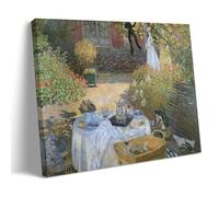 The Luncheon Monet's Garden At Argenteuil, C,1873 By Claude Monet Artist's Works Printed Posters Wall Art Scroll Canvas Picture Living Room Decor Home 20x30inch(50x75cm)