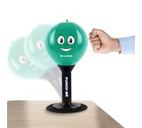 The Lux Brand Desktop rage Bag, Premium Quality kids punching bag. Super strong Spring Flexibility, punching bag for kids, Super Strong Suction on Smooth Surfaces, Kids&Adults (Green).