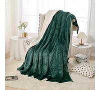 The Lux Brand Sherpa Fleece Throw Blanket Fluffy Microfiber Solid Blankets for Bed and Couch, Perfect for a cozy Night in or to Keep your Child warm. 3 Sizes to choose from, (Green, 100x150cm)