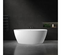 The Luxury Bath Company Blake Stone Freestanding Bath 1600 - Matt White