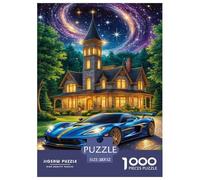 The Luxury Car Jigsaw Puzzles Puzzles for Adults Kids. 1000 Pieces Interesting Impossible Challenge Toy Educational Game Home Decoration for Educational Games Gifts 52x38cm/1000pcs