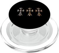 The Luxury Diamond Cross Gold Silver Bronze PopSockets PopGrip for MagSafe