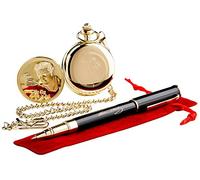 The Luxury Vault Signed Elvis Presley Gold Pocket Watch & Rollerball Pen Presentation Case