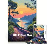 The Lycian Way, Turkey 1000 Piece Jigsaw Puzzles for Teenagers Jigsaw Memory Enhance Relaxing Pastime Neat Edges Unique Gift (50x75cm)