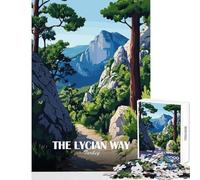The Lycian Way, Turkey 1000 Piece Jigsaws for Teenagers Boost Memory Retention Effectively Calming Relaxing Leisure Game (50x75cm)