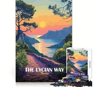 The Lycian Way, Turkey 1000-piece Puzzle for Teenagers Smart Exercise Calm Leisure Accurate Edges Fine Xmas Gift (38x52cm)