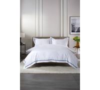 The Lyndon Company Boutique Hotel Hampstead 200 Thread Count Cotton Duvet Cover Set In Blue Blue Double