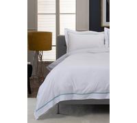 The Lyndon Company Boutique Hotel Hampstead 200 Thread Count Cotton Duvet Cover Set In Green Green
