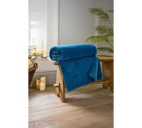 The Lyndon Company Coco Luxury Extra Large Thick Warm Supersoft Cozy Throw 140x180cm in Blue | Size: 140 cm x 180 cm The Lyndon Company Blue 140 cm x 180 cm