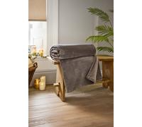 The Lyndon Company Coco Luxury Extra Large Thick Warm Supersoft Cozy Throw 140X180Cm In Fawn Fawn 140cm x 180cm