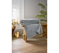 The Lyndon Company Coco Luxury Extra Large Thick Warm Supersoft Cozy Throw 140X180Cm In Grey Grey 140cm x 180cm