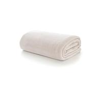 The Lyndon Company Coco Touch Fleece Throw Blanket 180x140cm - Almond Ultra Soft 500gsm Plush Microfibre, Reversible & Cosy Sofa Bed Blanket, Machine Washable, Tumble Dry, Designed in Britai