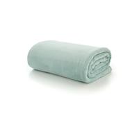 The Lyndon Company Coco Touch Fleece Throw Blanket 180x140cm - Sky Ultra Soft 500gsm Plush Microfibre, Reversible & Cosy Sofa Bed Blanket, Machine Washable, Tumble Dry, Designed in Britain