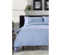 The Lyndon Company Gingham Duvet Cover Set - Soft & Breathable Cotton With Double Piped Edges In Blue Blue
