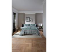 The Lyndon Company Highland Fell 100% Cotton Duvet Cover Set - Stag Print Bedding In Green Green Single