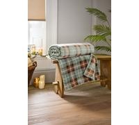 The Lyndon Company Highland Fell Check Throw Green - 140X180Cm Ultra Soft Blanket Green 140cm x 180cm