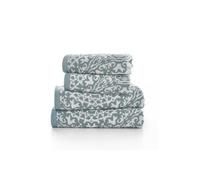 The Lyndon Company Lacy Connection 100% Cotton 550gsm Hand Towel, Bath Towel, Sheet Towel - Absorbent, Soft, Durable, Quick-Dry, Hotel Quality, Bathroom Essentials, Luxury Towels - BLUE