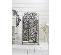 The Lyndon Company Lacy Connection Extrasoft 100% Cotton Towels Luxury Highly Absorbent In Black Black Bath Towel