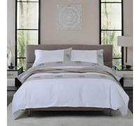 The Lyndon Company Luxury 100% Cotton Elephant Duvet Cover Set with Embroidered Print - Soft, Breathable Bedding with Button Closure - Double, King, Super King with 2 Pillowcases [Do]
