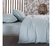 The Lyndon Company Luxury 200 Thread Count 100% Cotton Fitted Sheets In Duck Egg Blue Duck Egg Blue Super King Fitted