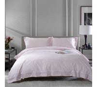 The Lyndon Company Southport Rose Stripe Duvet Cover Set - SUPER KING, ROSE/WHITE