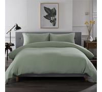 The Lyndon Company St Quentin Green Duvet Cover Set - SINGLE, GREEN