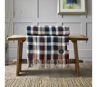 The Lyndon Company TLC Artillery Tartan Acrylic Throw 140 x 185cm Colour Purple