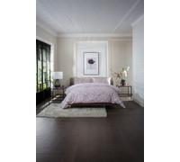 The Lyndon Company Tulle 100% Cotton Pink Duvet Cover Set Extra Soft Stone-Effect Bedding With Piped Edge