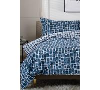 The Lyndon Company Tulle Extrasoft 100% Cotton Breathable Duvet Cover Set In Navy Navy