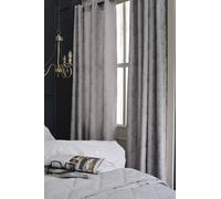 The Lyndon Company Versailles Eyelet Pair Of Curtains - Jacquard Lined - 72" Or 90" Drop | Deyongs 1846 In Natural Natural