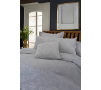 The Lyndon Company Versailles Luxury Jacquard Duvet Cover Bedding Set - Classic Damask Design - Cotton Blend In Silver Silver Super King