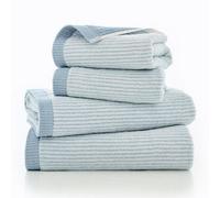 The Lyndon Company Willow Weave Stripe Blue Bath Towel