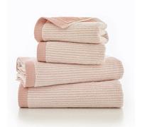 The Lyndon Company Willow Weave Stripe Pink Bath Towel