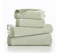 The Lyndon Company Willow Weave Stripe Sage Bath Towel