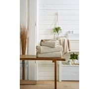 The Lyndon Company Willow Weave Stripe Towel In Luxurious 550Gsm Pure Cotton In Natural Natural