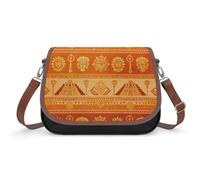 The Machu Picchu Pattern Leather Crossbody Bags for Women