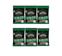 The Mad Butcher Salami Bites - 40 g Mini Classic Salami Snack | Pack of 6 | High Protein Meat Snack | Gluten Free Sticks Keto Diet