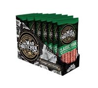 The Mad Butcher Salami Sticks 70g | Pack of 8 | Pork Classic | High Protein Meat Snack | Mini Salami Snacks | Gluten Free Snack Sticks Keto Diet