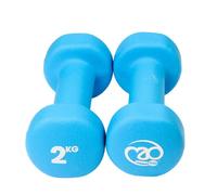 The Mad Group 2kg Neoprene Dumbbells Blue