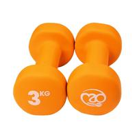 The Mad Group 3kg Neoprene Dumbbells Orange