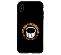 The Mad Percussionist Funny Drum Players Drummer Musician Case for iPhone XS Max