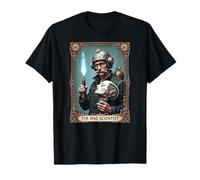 The Mad Scientist Tarot Card Funny Vintage Halloween Design T-Shirt