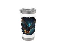 The Magic Eagle in the Starry Hight Sky Stainless Steel Insulated Tumbler
