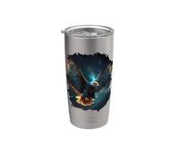 The Magic Eagle in the Starry Hight Sky Stainless Steel Insulated Tumbler