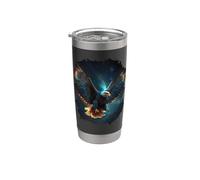 The Magic Eagle in the Starry Hight Sky Stainless Steel Insulated Tumbler