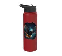 The Magic Eagle in the Starry Hight Sky Stainless Steel Insulated Water Bottle