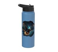 The Magic Eagle in the Starry Hight Sky Stainless Steel Insulated Water Bottle